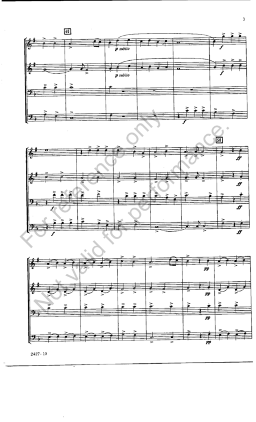 Adagio and Presto Brass Quartet scores gallery preview page 4