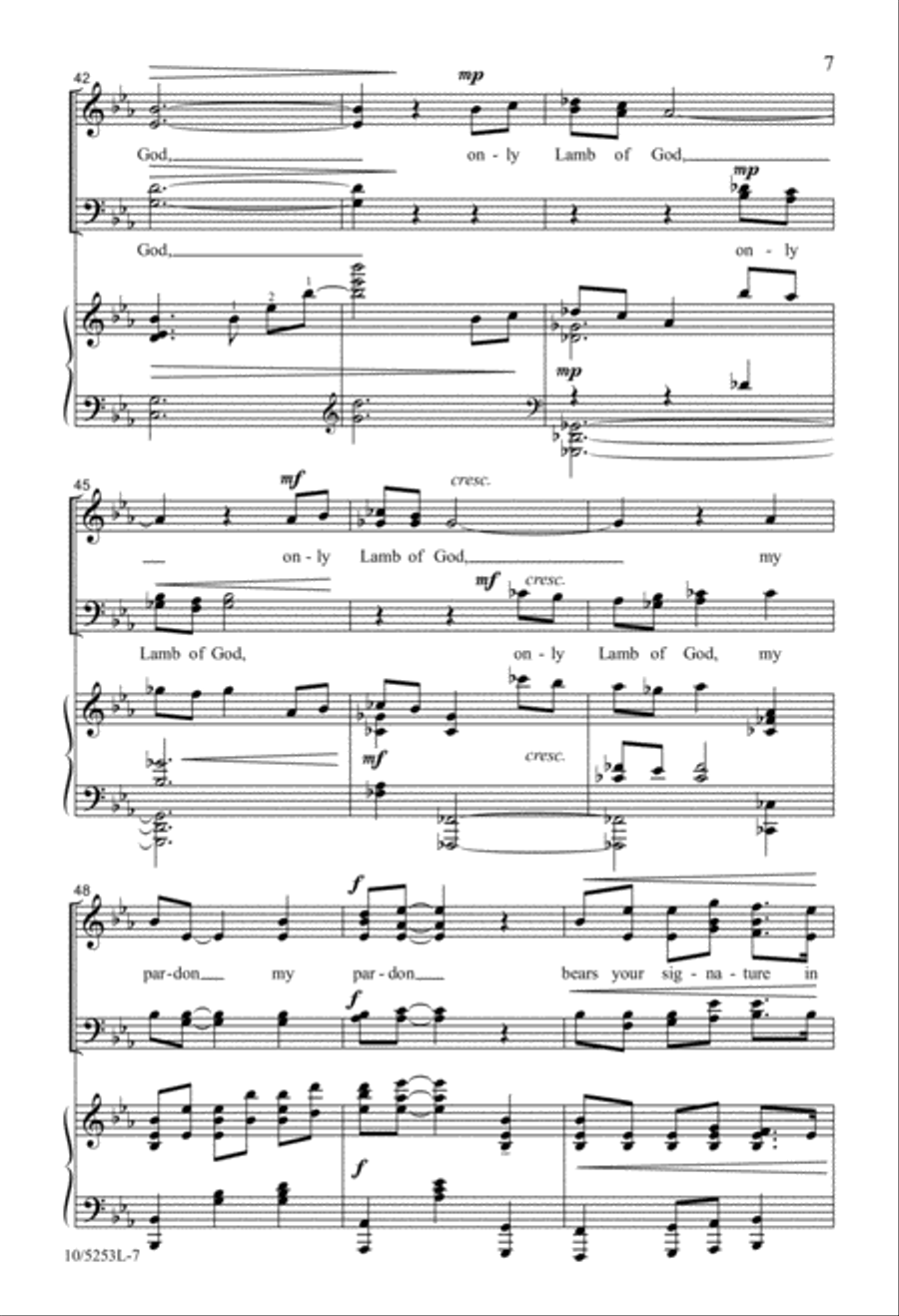 The Only Lamb The Only Lamb 4-Part scores gallery preview page 7