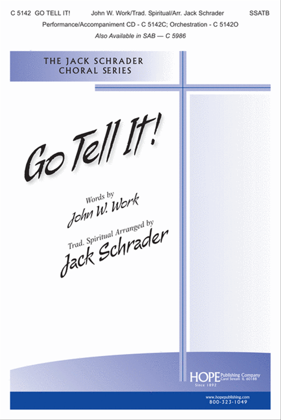 Go Tell It! SSATB scores gallery preview page 1