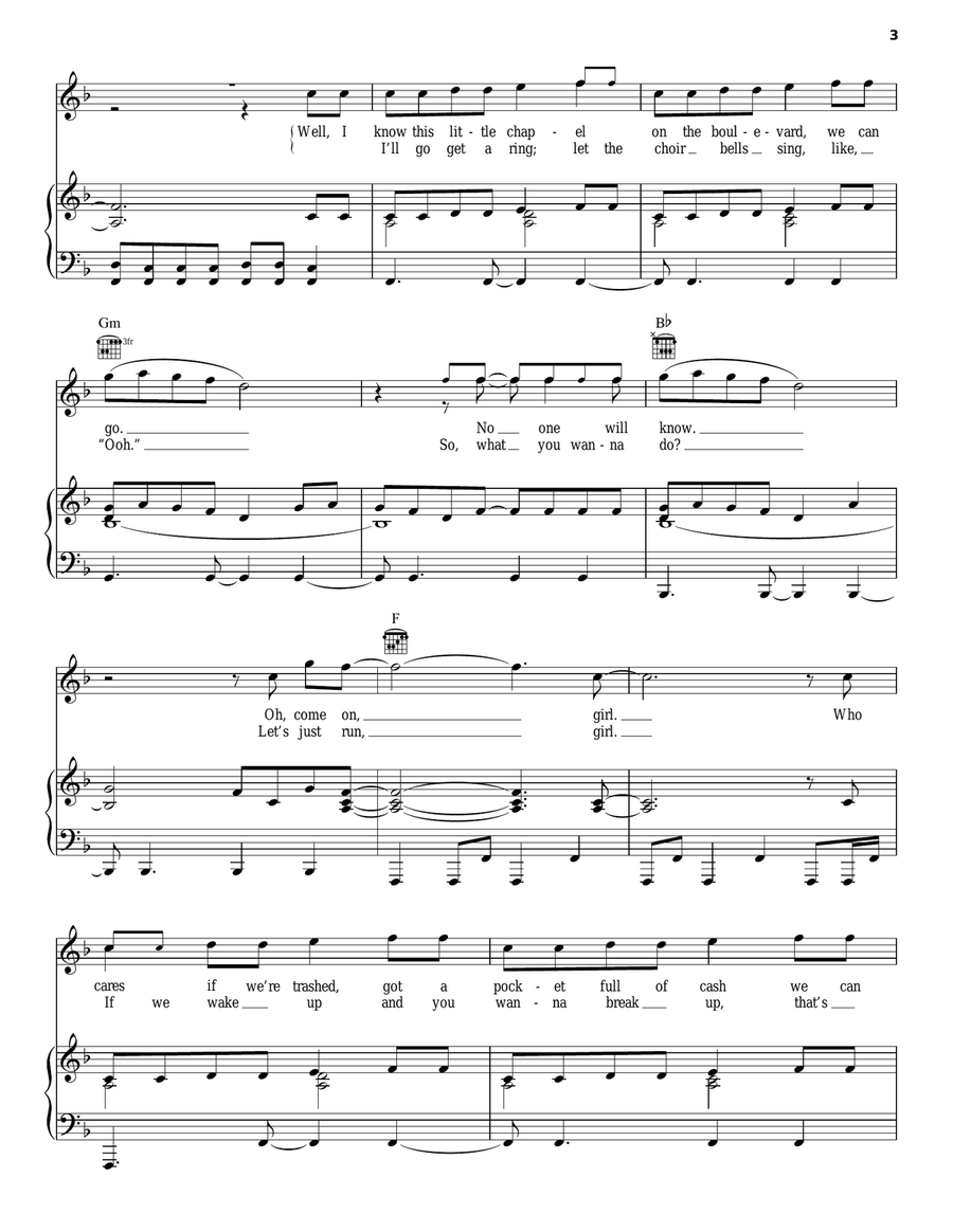 Marry You Acoustic Guitar scores gallery preview page 3
