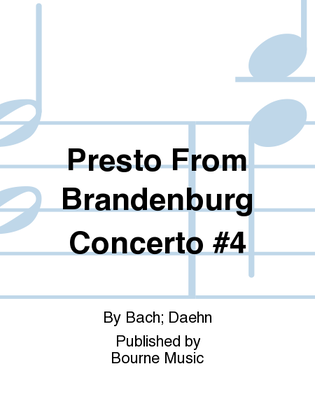 Presto From Brandenburg Concerto #4