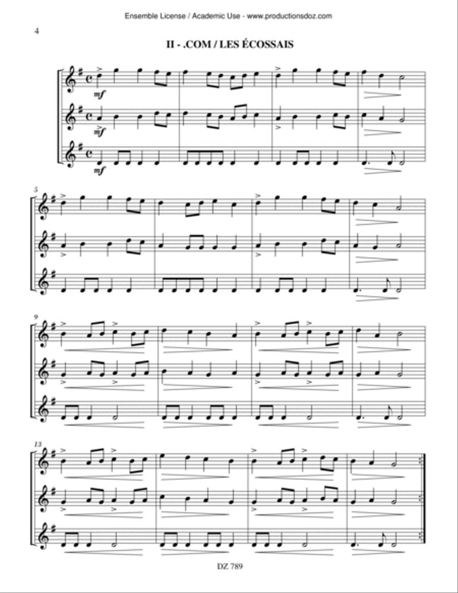 Trios.com Guitar Ensemble scores gallery preview page 4