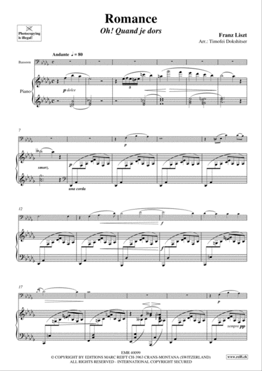 Romance Bassoon Solo scores gallery preview page 3