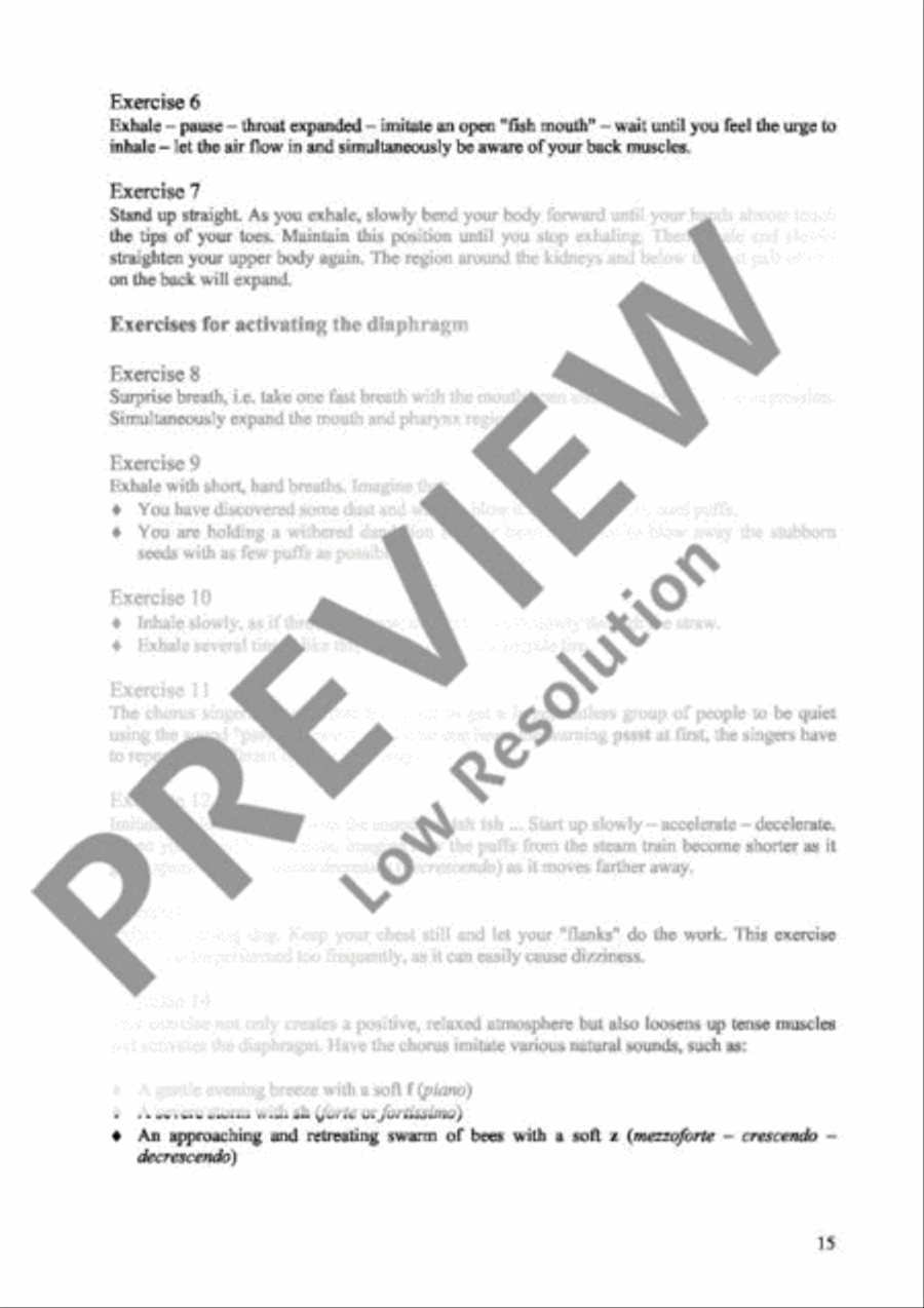 Vocal Warm-ups Choir scores gallery preview page 16