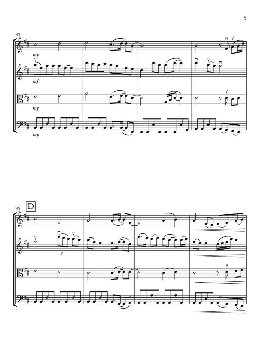 My First Love String Quartet scores gallery preview page 5