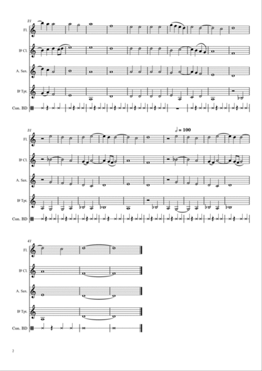 A declarer mon affection Small Ensemble scores gallery preview page 2