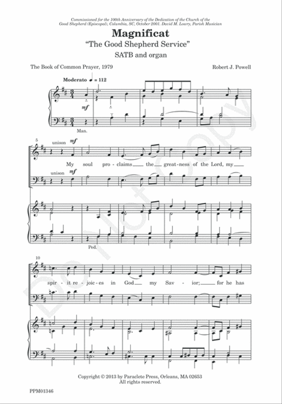 Magnificat and Nunc Dimittis 