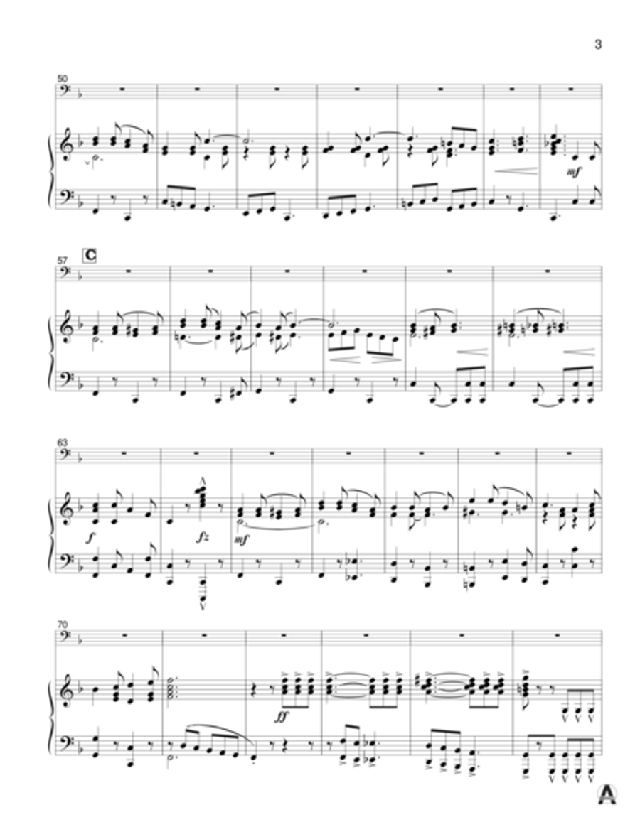 Seventy-Six Trombones (trombone and piano) Piano Accompaniment scores gallery preview page 5