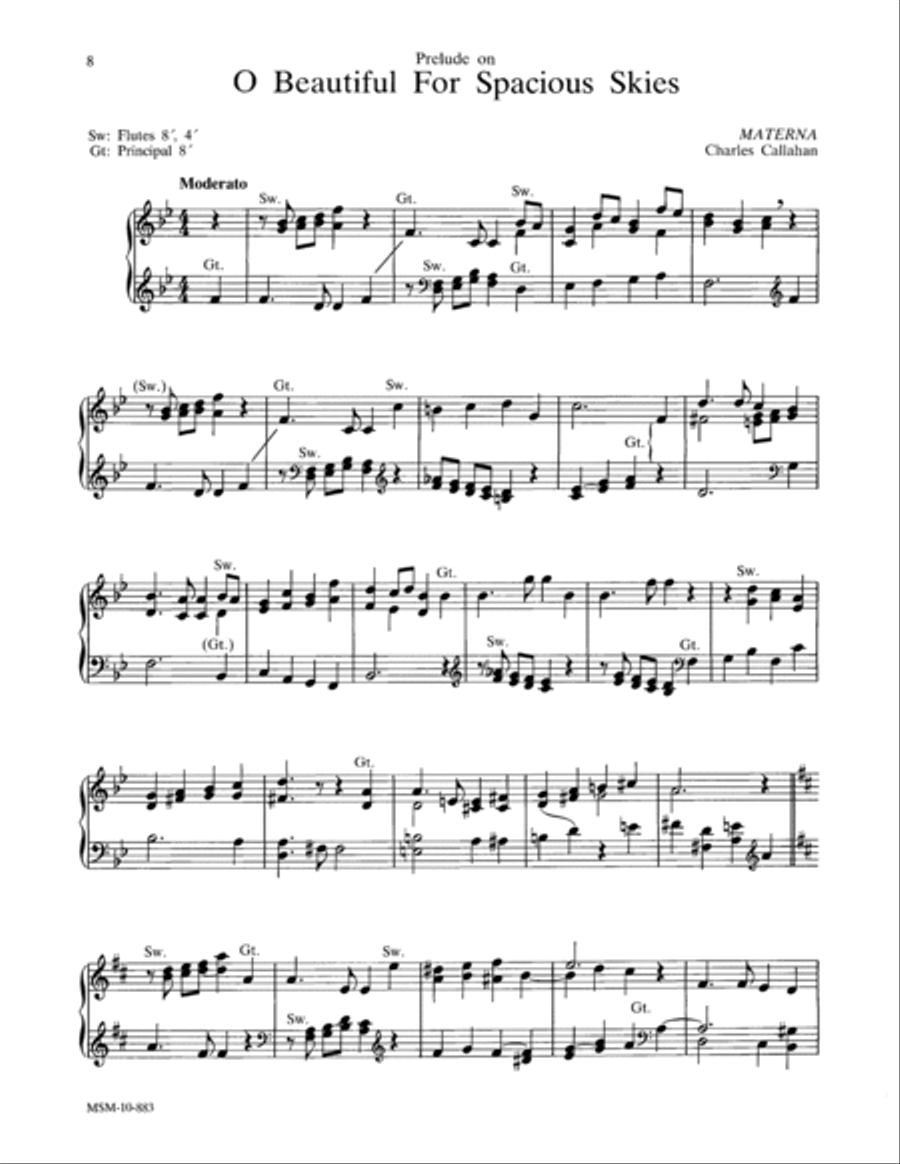 Great American Hymns - Music for Manuals Organ scores gallery preview page 6