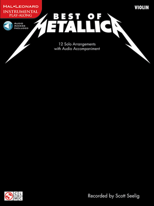 Book cover for Best of Metallica for Violin