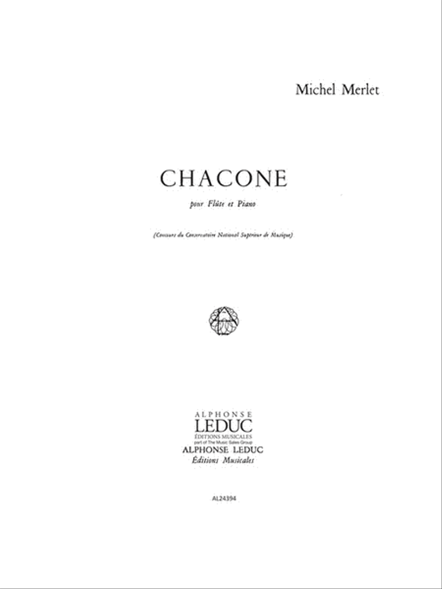 Chacone Op.16 (flute & Piano)