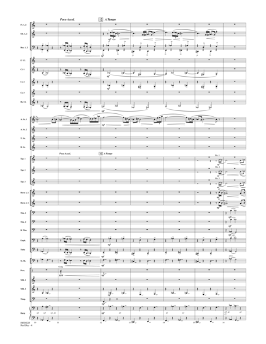 Red Sky (Digital Only) - Conductor Score (Full Score) Concert Band scores gallery preview page 4