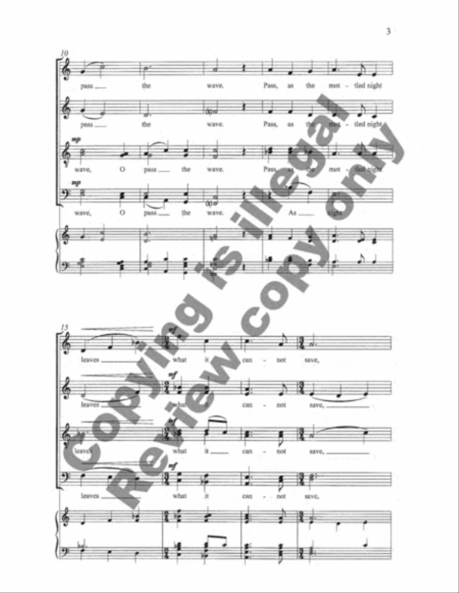 The Blue Estuaries: 3. To Be Sung on the Water Divisi scores gallery preview page 3
