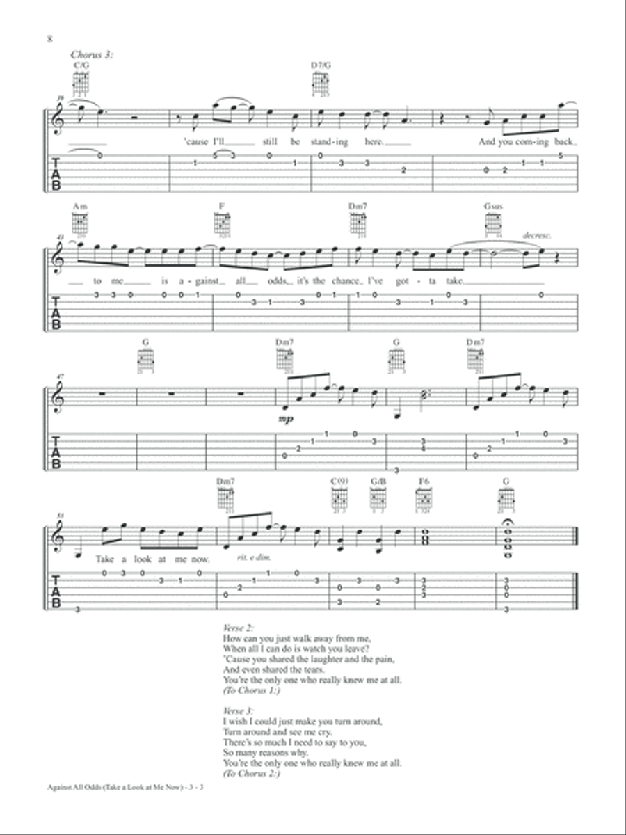 Alfred's Easy Guitar Songs -- Love & Romance Electric Guitar scores gallery preview page 8