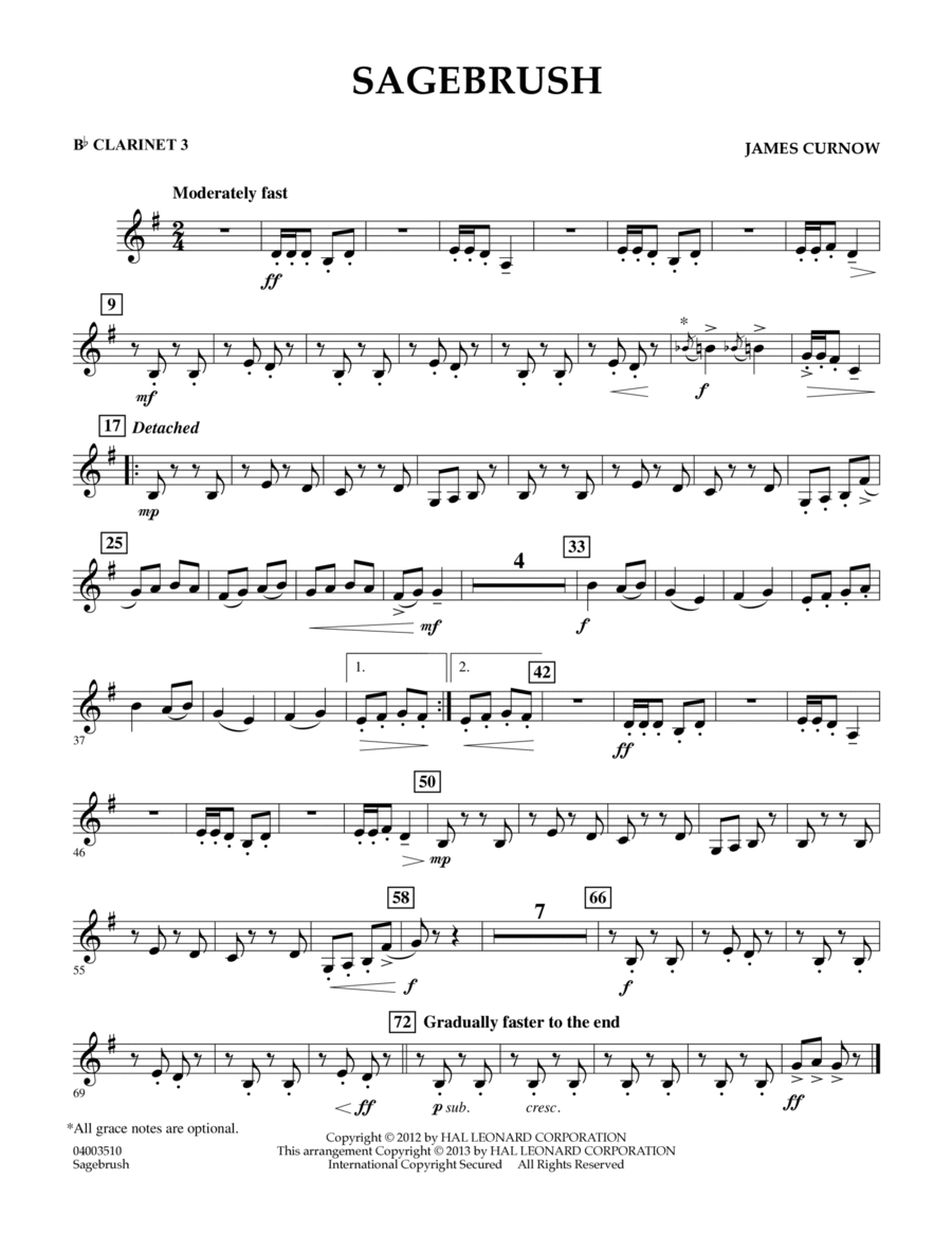 Sagebrush - Bb Clarinet 3