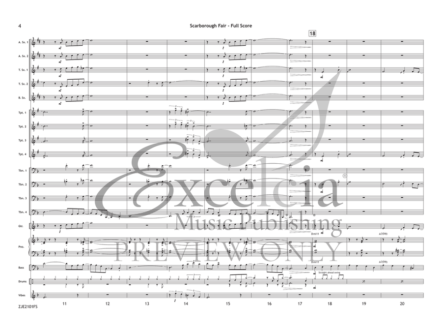 Scarborough Fair Jazz Ensemble scores gallery preview page 5