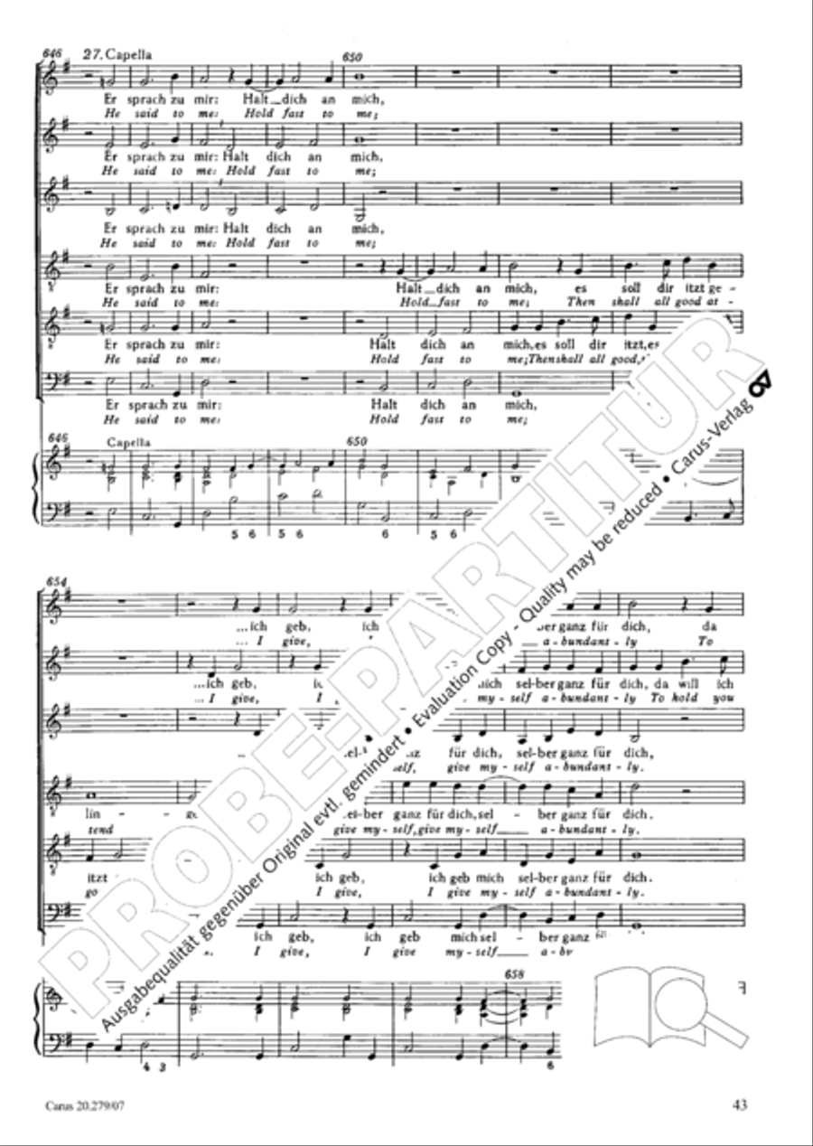 Musikalische Exequien I-III Orchestra scores gallery preview page 44