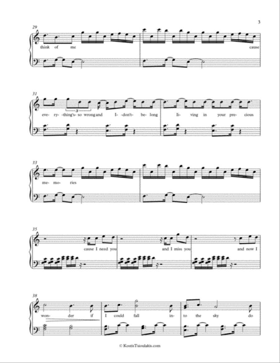 A Thousand Miles A Thousand Miles Voice scores gallery preview page 3