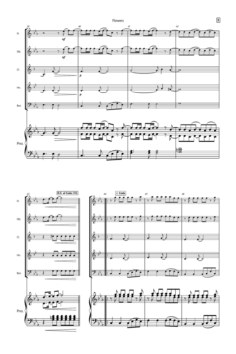 Flowers Small Ensemble scores gallery preview page 5