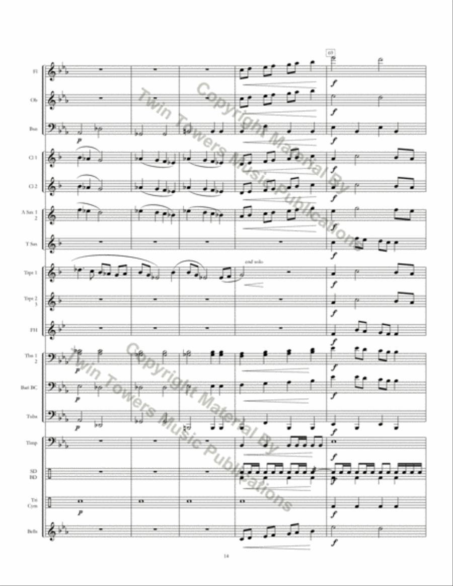 Northshore March Concert Band scores gallery preview page 16
