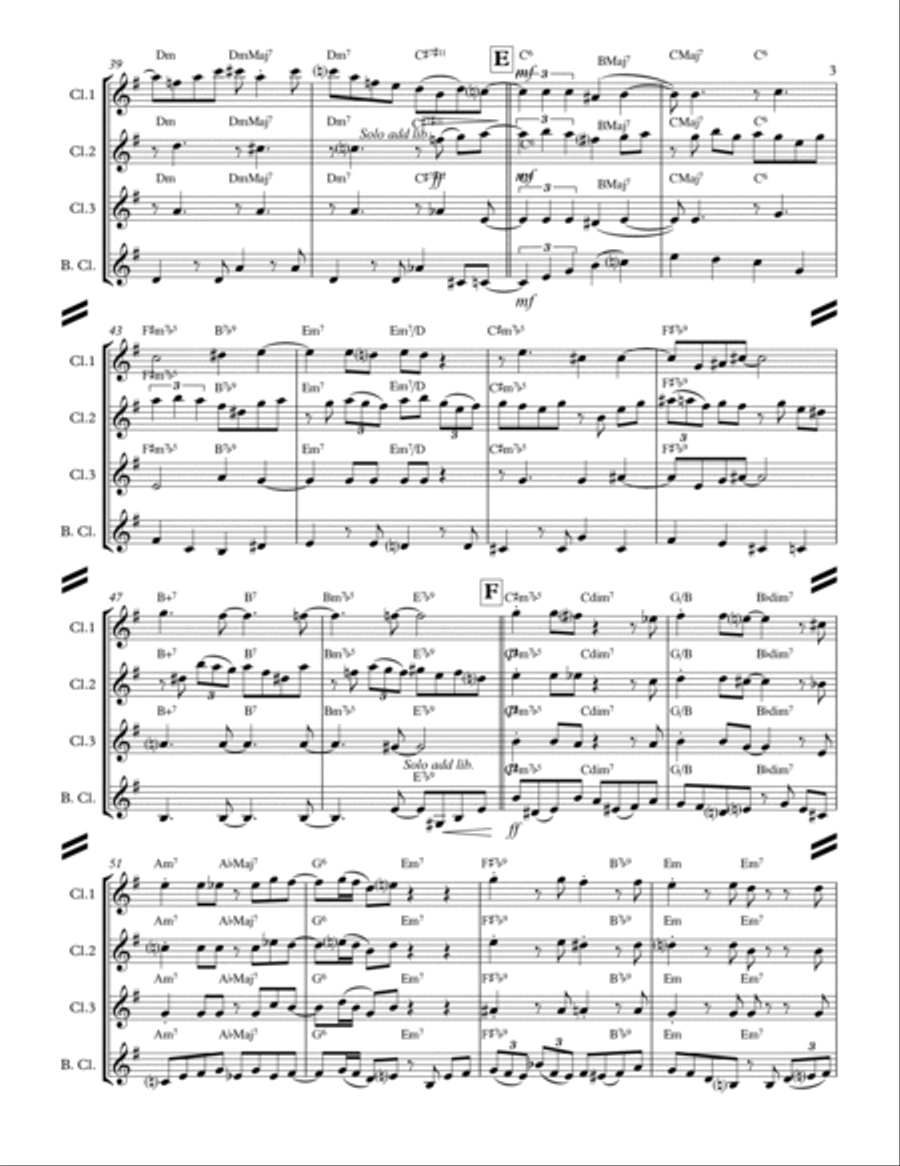 April In Paris Woodwind Ensemble scores gallery preview page 4