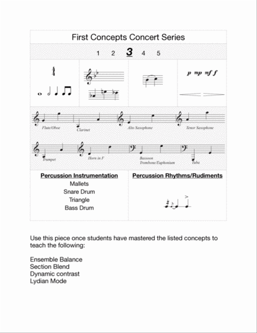Lydia's Balloon Concert Band scores gallery preview page 2