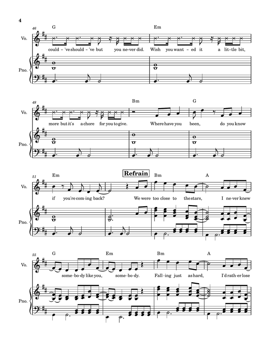 Reflections Piano, Vocal, Guitar scores gallery preview page 4