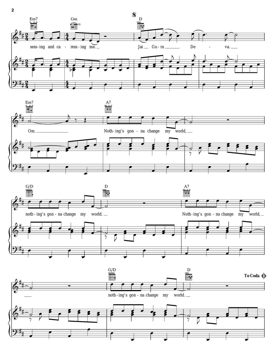 Across The Universe Acoustic Guitar scores gallery preview page 2