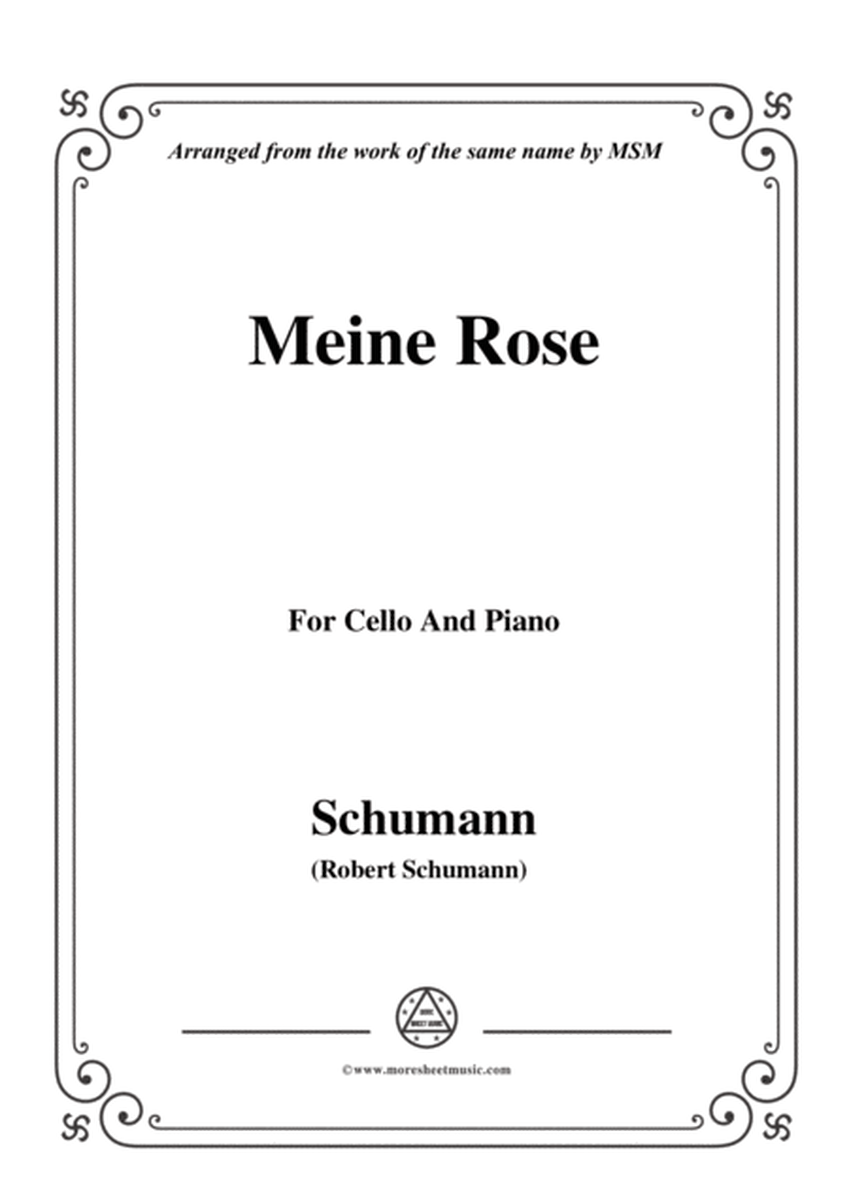 Schumann-Meine Rose,for Cello and Piano image number null