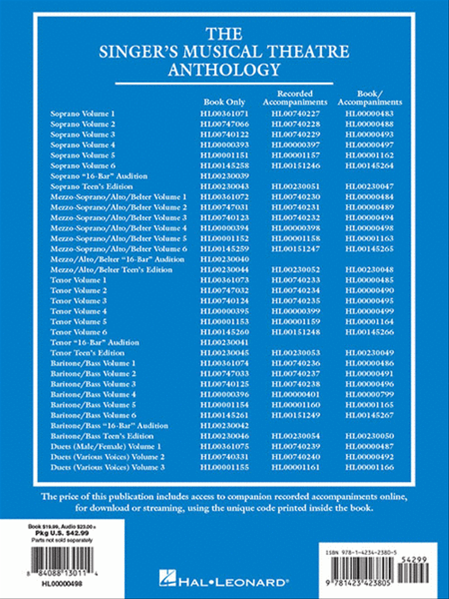 The Singer's Musical Theatre Anthology - Volume 4 - Mezzo-Soprano image number null