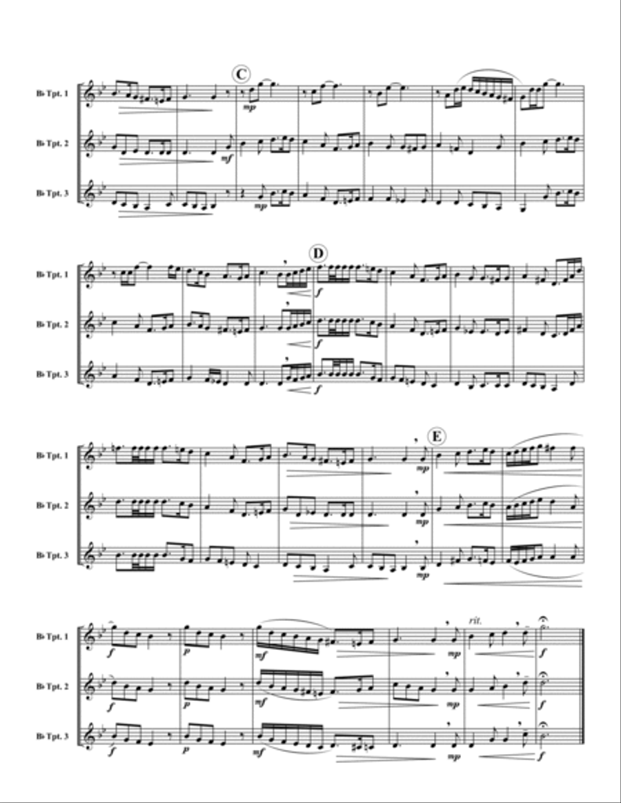 What Child is This? Trumpet scores gallery preview page 2