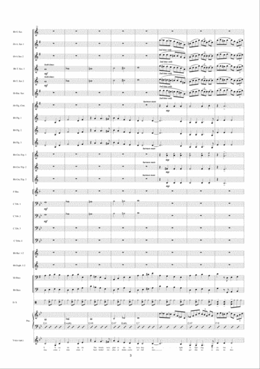 Diamonds Are A Girl's Best Friend Fanfare Band scores gallery preview page 4