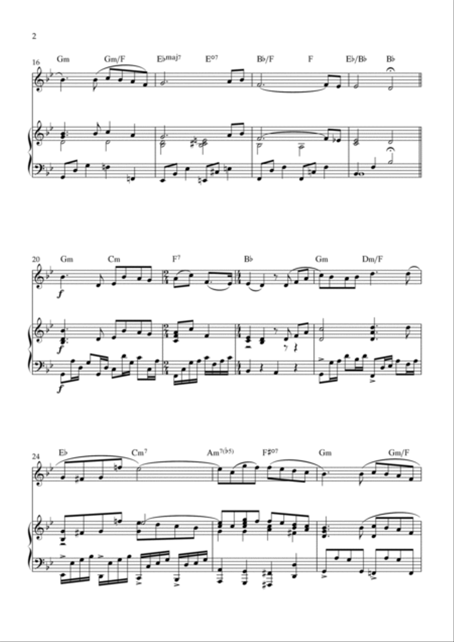 Love Theme (tema D'amore) Piano scores gallery preview page 2