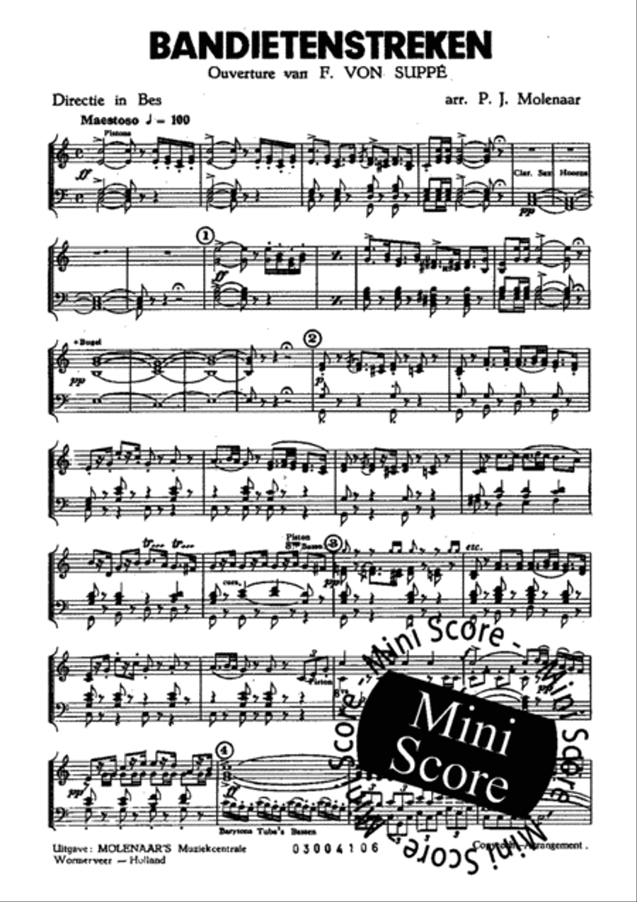 Bandietenstreken Concert Band scores gallery preview page 5