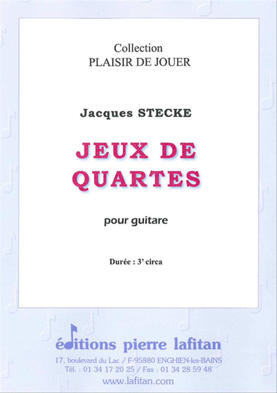 Jeux de Quartes Jeux de Quartes Guitar scores gallery preview page 1