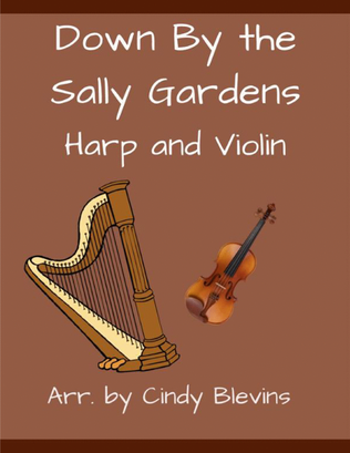 Book cover for Down By the Sally Gardens, for Harp and Violin