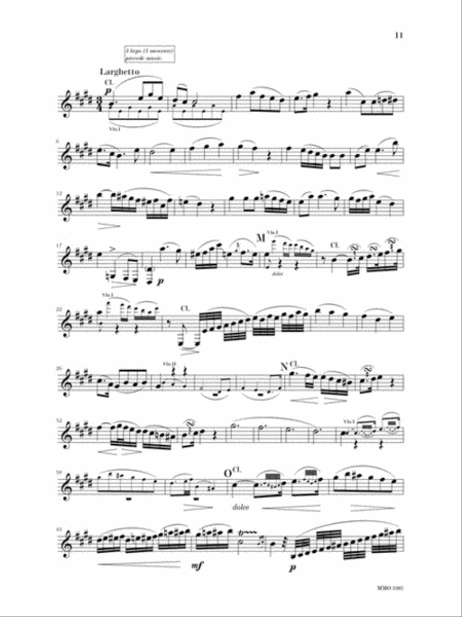 Mozart Quintet in A, KV581 Clarinet scores gallery preview page 3