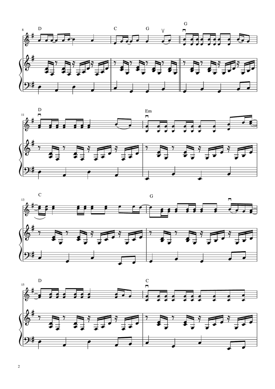 Take Me Home, Country Roads Violin Solo scores gallery preview page 3