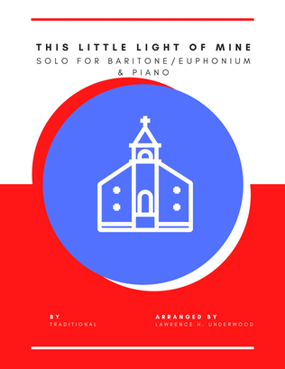 Book cover for This Little Light of Mine for Baritone/Euphonium