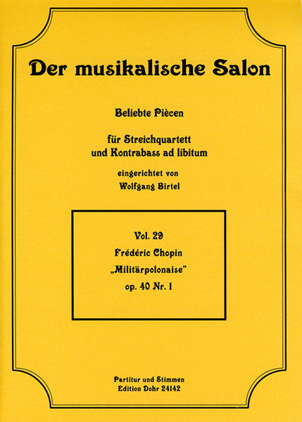 Militär-Polonaise op. 40/1 (für Streichquartett)