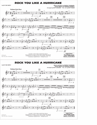 Rock You Like A Hurricane (arr. Conaway/Finger) - 3rd Bb Trumpet