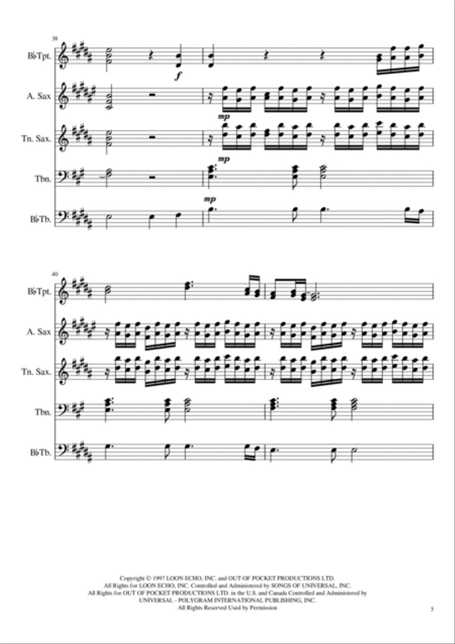 From This Moment On Large Ensemble scores gallery preview page 5