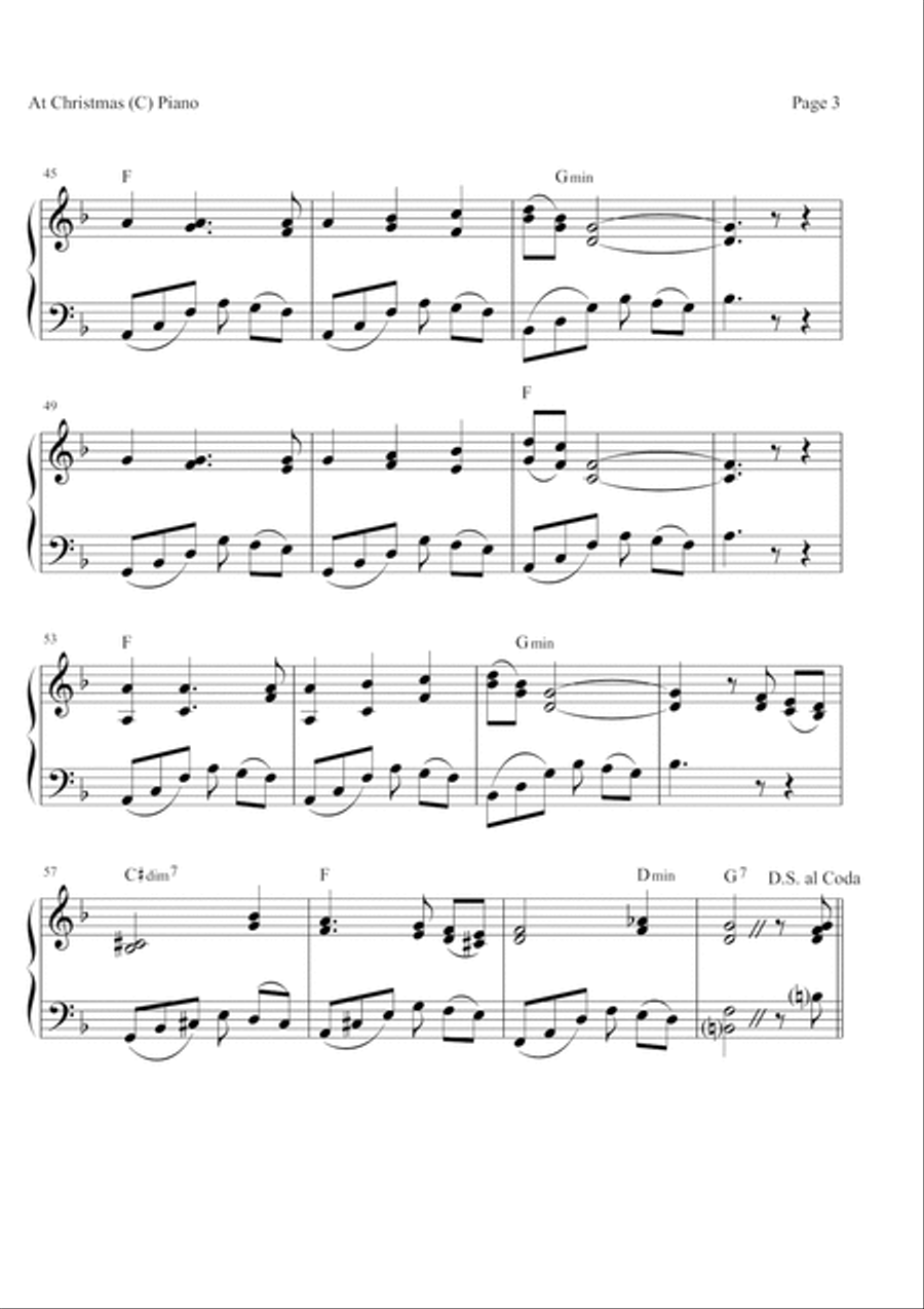At Christmas At Christmas Piano, Vocal, Guitar scores gallery preview page 3