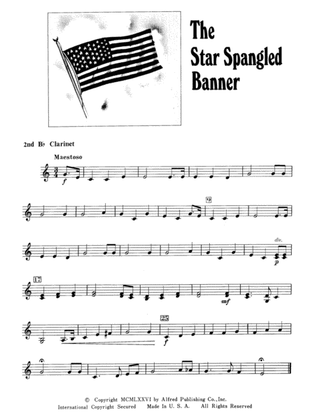 The Star Spangled Banner: 2nd B-flat Clarinet