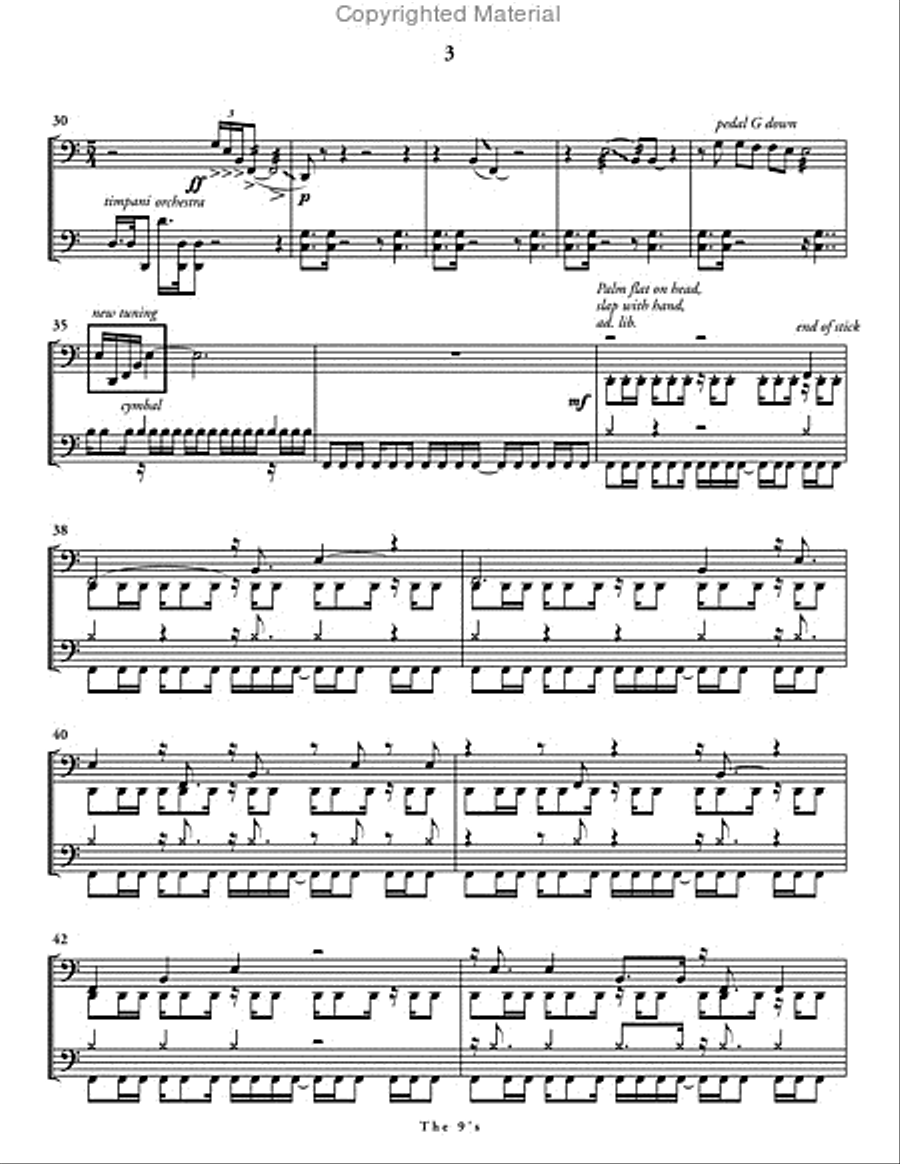 The 9s Percussion Ensemble scores gallery preview page 4