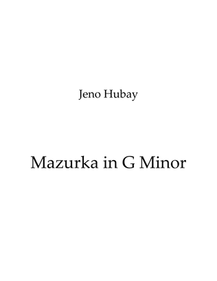 Mazurka in G Minor