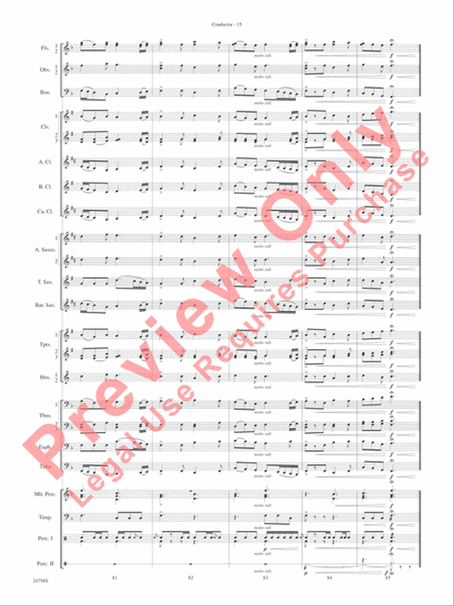 Wassail Concert Band scores gallery preview page 19