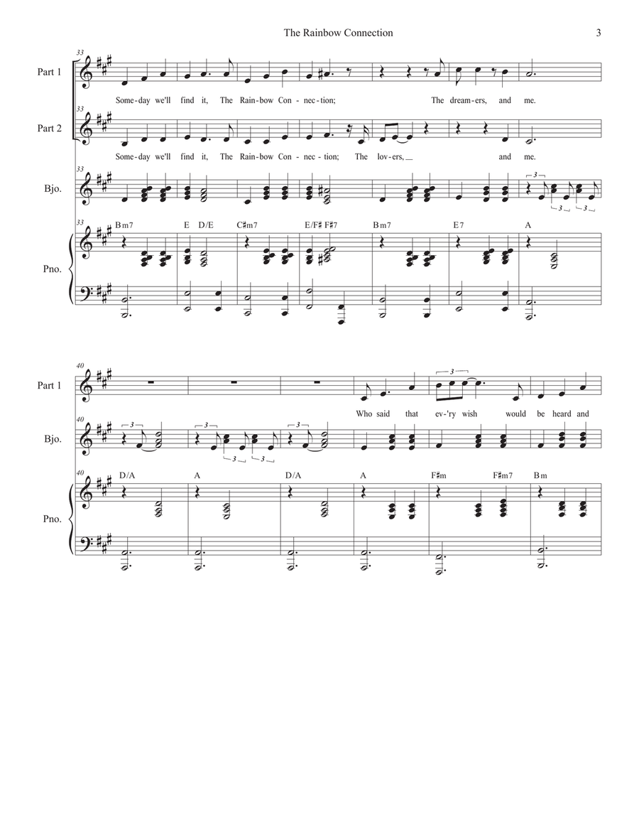 The Rainbow Connection 2-Part scores gallery preview page 3