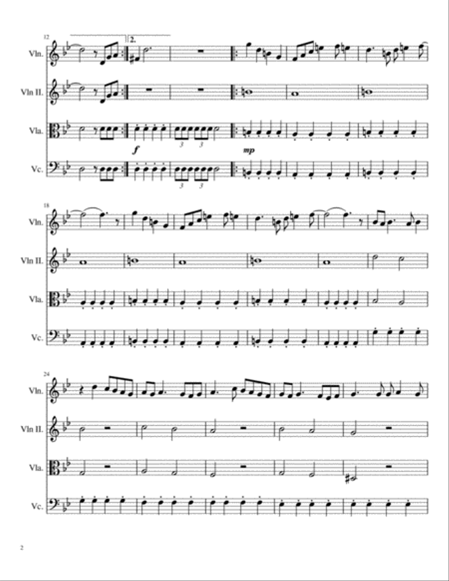 Happy Together String Quartet scores gallery preview page 2