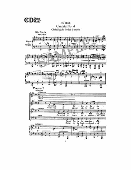 Bach: Complete Church Cantatas Vocal Scores (Version 2.0)  Sheet Music